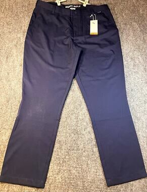 PUMA Golf Camo 2.0 Pant Men’s 38x30 Blue Straight Flat Front UPF 50+